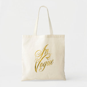 Tote Bag Citation Vogue Faux Gold Foil Métallurgie