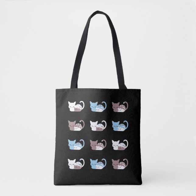 Tote Bag Citations de chat endormi amusantes II (Devant)