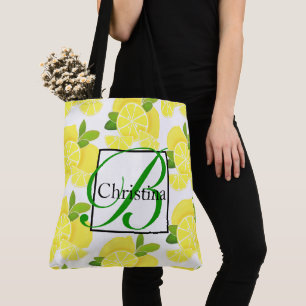 Tote Bag Citron citron tranches de citron fruits tropicaux 