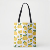 Citron Motif Fruit Rétro Jaune Sur Blanc