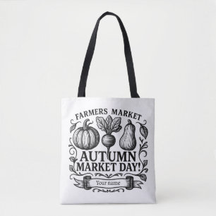 Tote Bag Citrouille, Betterave & Courge Automne! Personnali