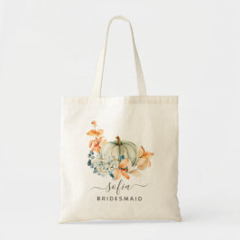Tote Bag Citrouille d'automne Bridesmaid Mariage Fourre-tou