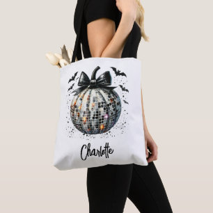 Tote Bag Citrouille d'Halloween Disco Personnalisé