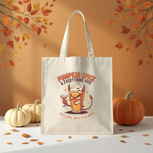 Tote Bag Citrouille épice & tout Vice Drôle Thanksgiving