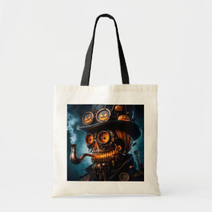 Tote Bag Citrouille Jack-O-Lantern Steampunk Gothique Hallo