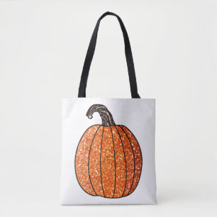 Tote Bag Citrouille Pailletée