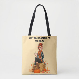 Tote Bag Citrouille Spice Latte - Ms Sass