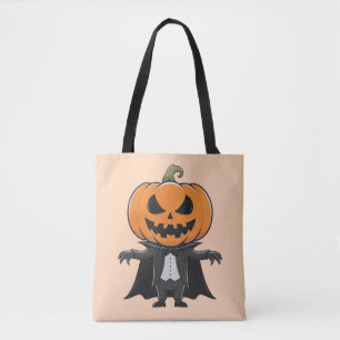 Tote Bag Citrouille Vampire