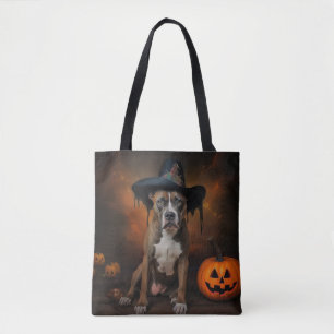 Tote Bag Citrouilles Halloween effrayantes Staffordshire am
