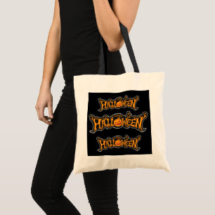 Tote Bag Citrouilles Halloween Vintage