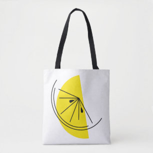 Tote Bag Citrus Lemon jaune retour partout sur fourre-tout