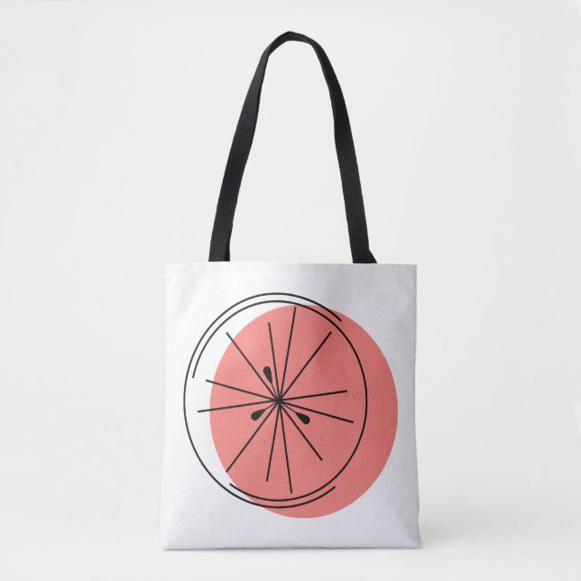 Tote Bag Citrus Pink multi-back partout sur fourre-tout (Devant)
