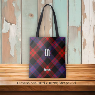 Tote Bag Clan Brown Tartan