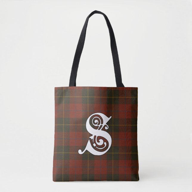 Tote Bag Clan de skinner Tartan Monogram (Devant)