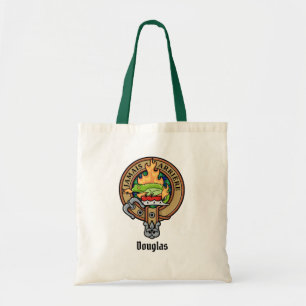 Tote Bag Clan Douglas Crest sur Tartan