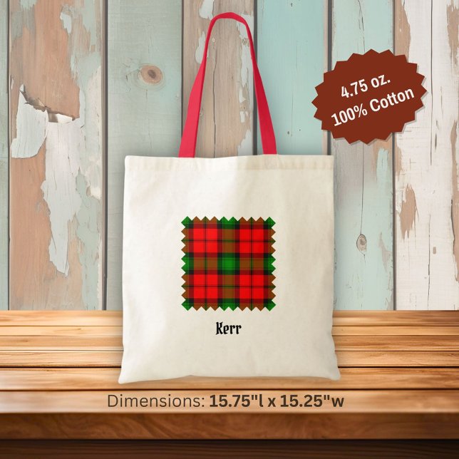 Tote Bag Clan Kerr Tartan (Créateur téléchargé)