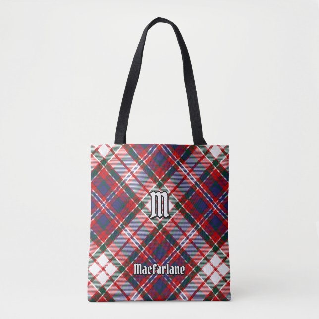Tote Bag Clan MacFarlane robe Tartan (Devant)