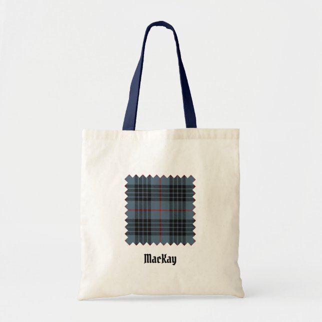 Tote Bag Clan MacKay Blue Tartan (Devant)
