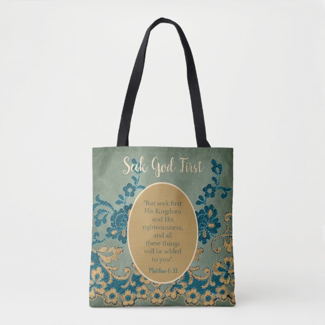 Tote Bag Classy Cherche la première floraison de Dieu (Devant)