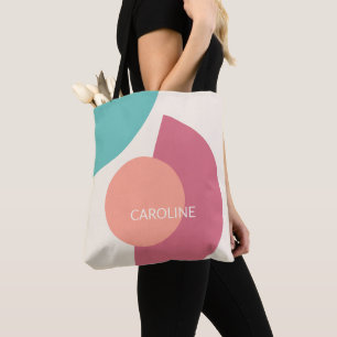 Tote Bag Classy Funky Midsiècle Abstraits cercles Motif