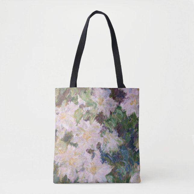 Tote Bag Claude Monet - Clematis blanc (Devant)
