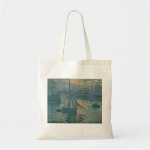 Tote Bag Claude Monet Lever de soleil Marine Voilier Impres