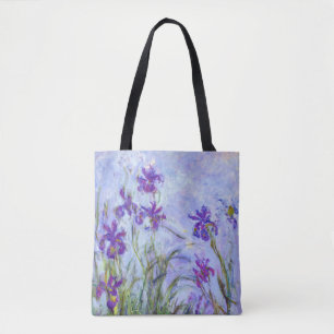 Tote Bag Claude Monet - Lilac Irises / Iris Mauves