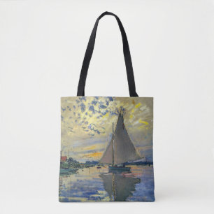 Tote Bag Claude Monet - Voilier au Petit-Gennevilliers