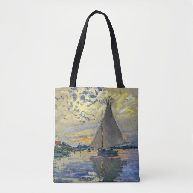 Tote Bag Claude Monet - Voilier au Petit-Gennevilliers (Devant)