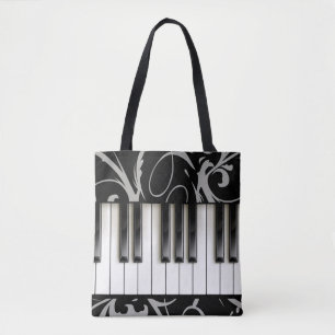 Tote Bag Clavier de piano // Enseignant de piano // Musicie