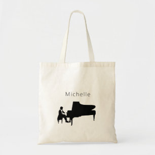 Tote Bag Clavier de piano et notes musicales