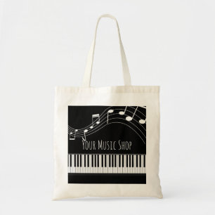 Tote Bag Clavier de piano et notes musicales