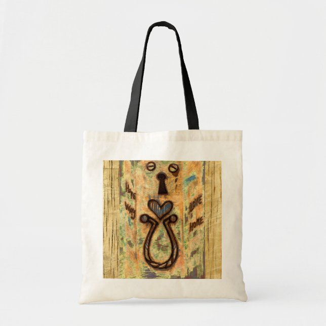 Tote Bag Clavier et coeur (Devant)