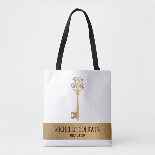 Tote Bag Clé immobilière immobilier immobilier (Devant)