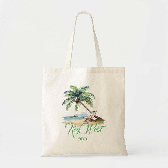 Tote Bag Clé personnalisée West Beach (Devant)