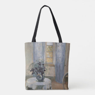 Tote Bag Clématite bleue dans l'atelier de l'artiste, Anna