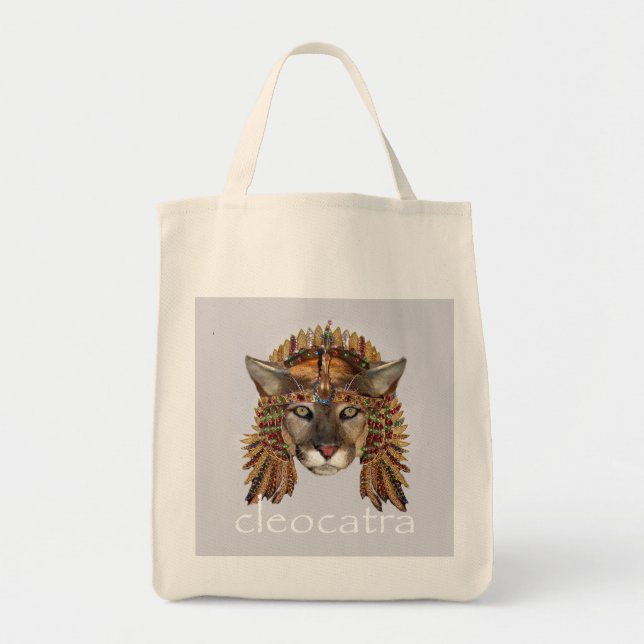 Tote Bag CleoCATra la reine du Nil (Devant)