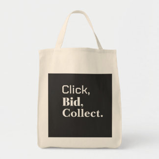 Tote Bag Click, Bid, Collect. Book  #ClickBidCollect