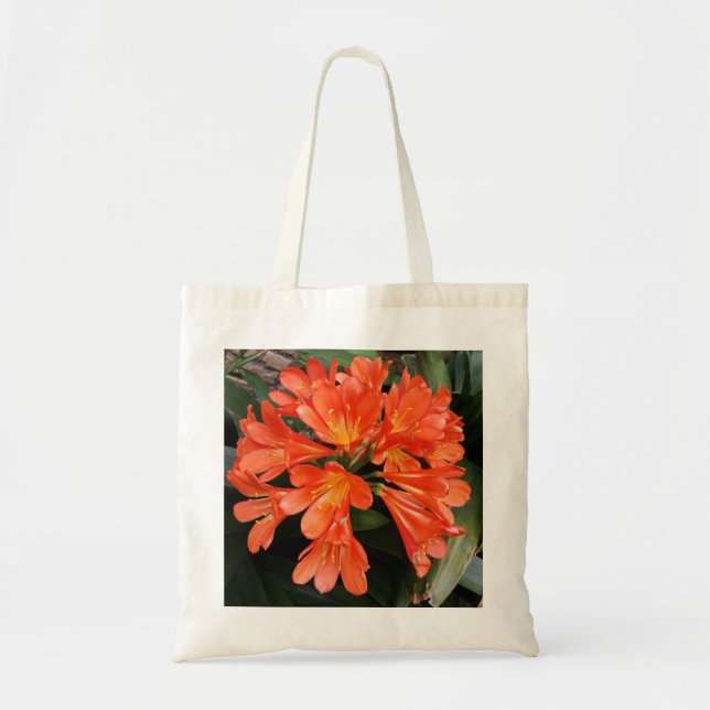 Tote Bag Clivia Miniata - La Belle Fleur Orange (Devant)