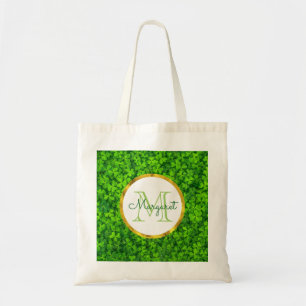 Tote Bag Clochettes vertes avec cadre à huile d'or FAUX