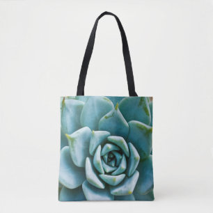 Tote Bag Closeup Succulent
