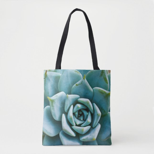 Tote Bag Closeup Succulent (Devant)