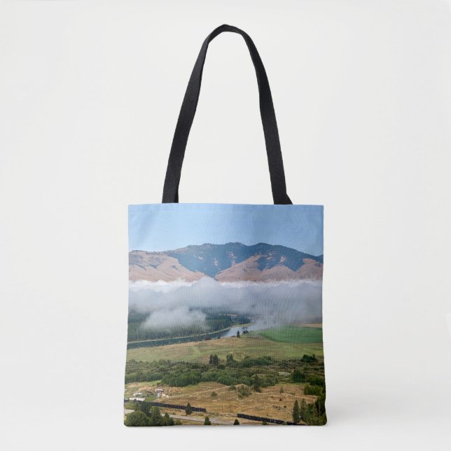 Tote Bag Clouds Over Flathead River (Devant)
