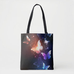 Tote Bag Clowing Night Butterflies