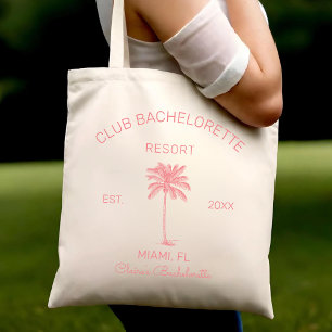 Tote Bag Club Bachelorette Palm Beach Destination Mariage