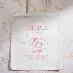Tote Bag Club de Cocktails Enterrement de Vie de Jeune Fill