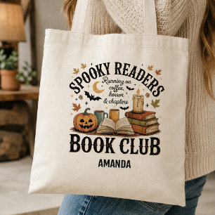 Tote Bag Club de lecture Spooky Readers Halloween personnal