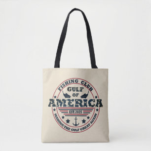 Tote Bag Club de pêche du golfe d'Amérique patriotique amér