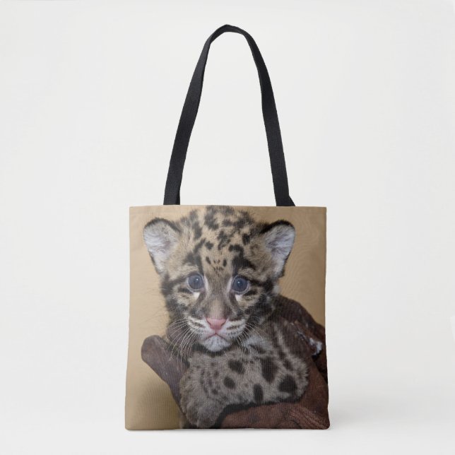 Tote Bag Club léopard nuageux (Devant)