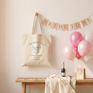 Tote Bag Club Social de Cocktail Personnalisé pour Enterrem